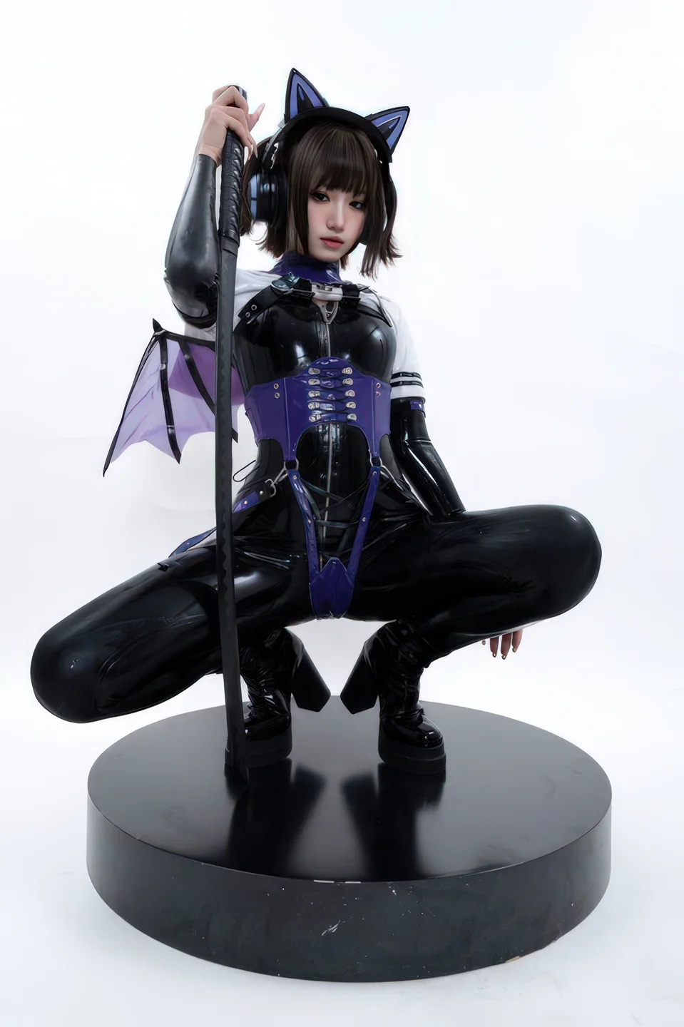 柒柒要乖哦 - No.066 白棚胶衣 [78P-231MB] tg@simisebaisi 【丝足阁】008.webp